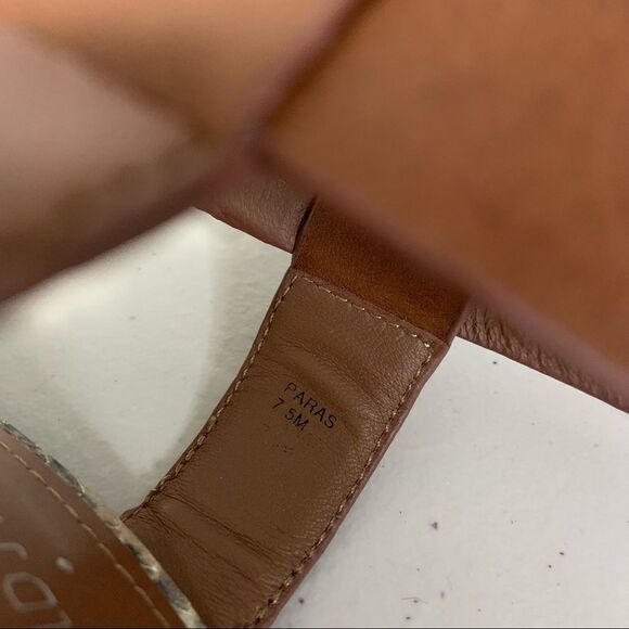 DONALD J pliner paras snakeskin print leather wedge ankle strap sandals - Picture 12 of 14